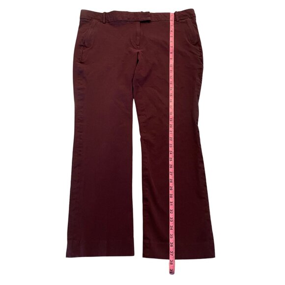 J. Crew Campbell Trouser • Maroon • Women's Size 14 - Picture 2 of 9